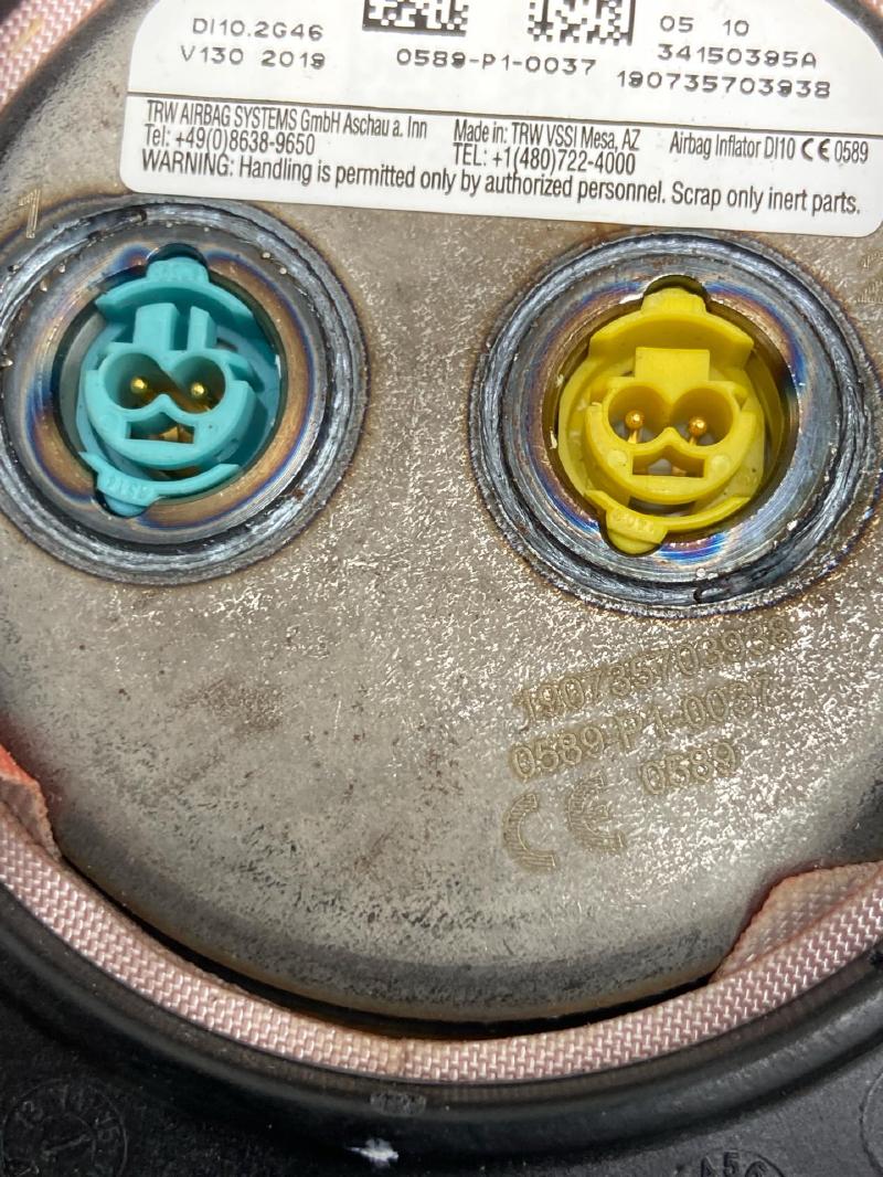 2015-2020 Ford F150 Left Driver Steering Wheel Airbag Black